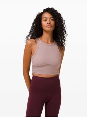 Lululemon High-Neck Cropped Tank